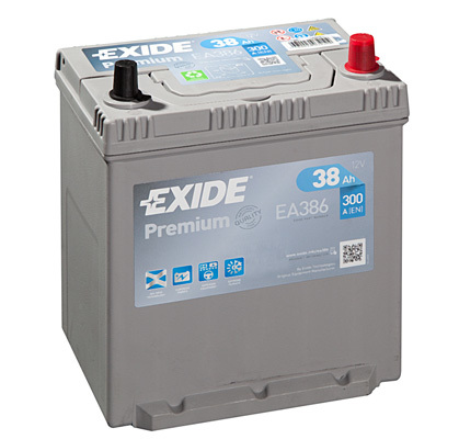 Autobatéria EXIDE Premium 38Ah, 300A, 12V, EA386 (EA386)